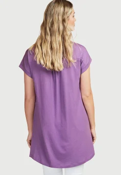 New Trikåtunika med metallknappar Tunikor|Plus Size