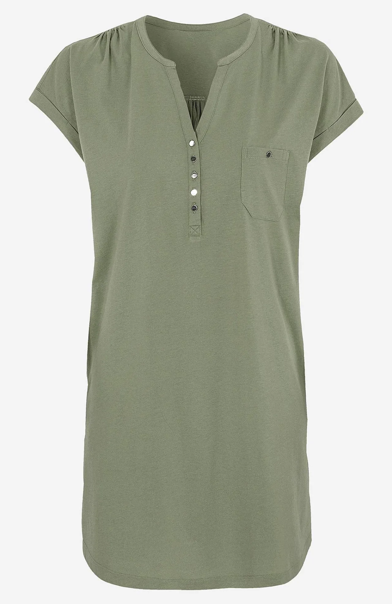 Sale Trikåtunika med metallknappar Tunikor|Plus Size