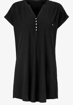 Hot Trikåtunika med metallknappar Tunikor|Plus Size