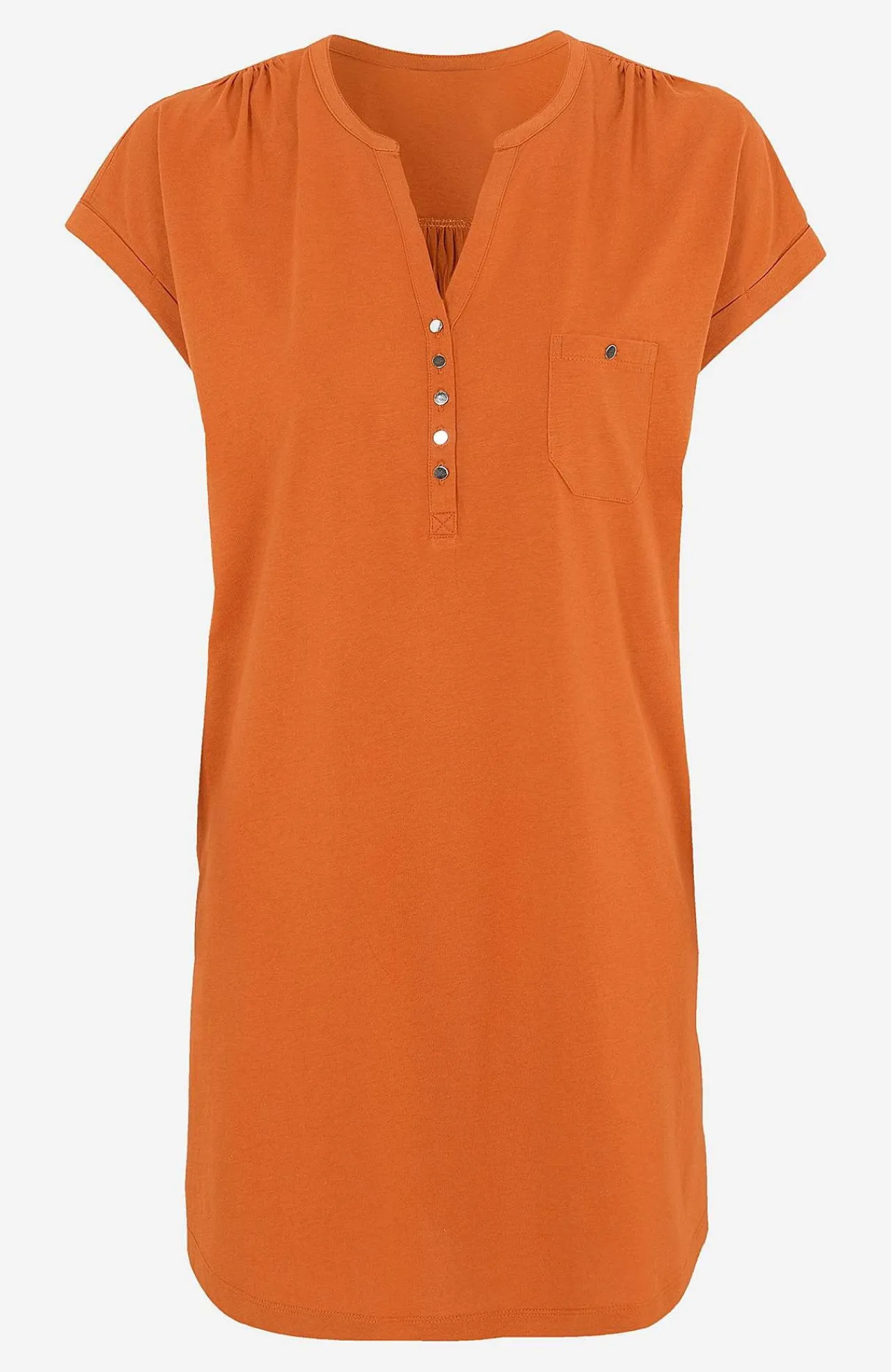Outlet Trikåtunika med metallknappar Tunikor|Plus Size