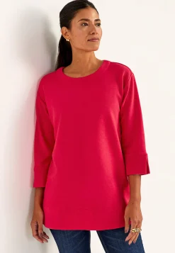Trikåtunika med slitsar Tunikor|Plus Size