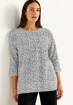 Trikåtunika med slitsar Tunikor|Plus Size