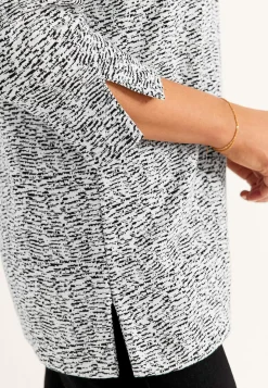 Trikåtunika med slitsar Tunikor|Plus Size