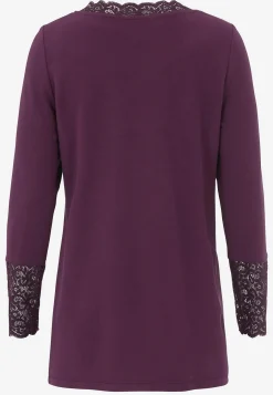 Discount Trikåtunika med spetsdetaljer Tröjor & Cardigans|Tunikor