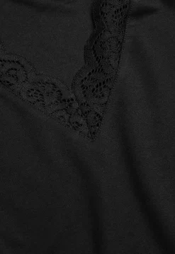 Discount Trikåtunika med spetsdetaljer Tröjor & Cardigans|Tunikor