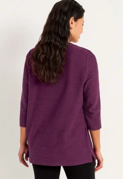 New Trikåtunika med struktur Tunikor|Plus Size