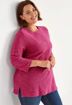 Online Trikåtunika med struktur Tunikor|Plus Size