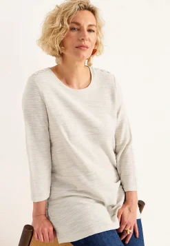 Trikåtunika med struktur Tunikor|Plus Size