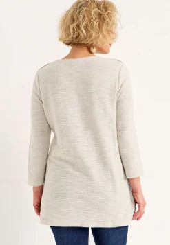 Trikåtunika med struktur Tunikor|Plus Size