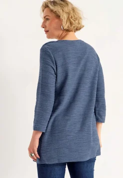 Trikåtunika med struktur Tunikor|Plus Size