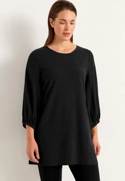 Outlet Trikåtunika med struktur Tunikor|Plus Size