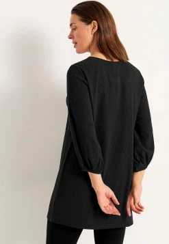 Outlet Trikåtunika med struktur Tunikor|Plus Size