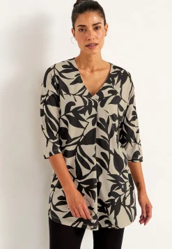 Hot Trikåtunika med veckdetalj Tunikor|Plus Size