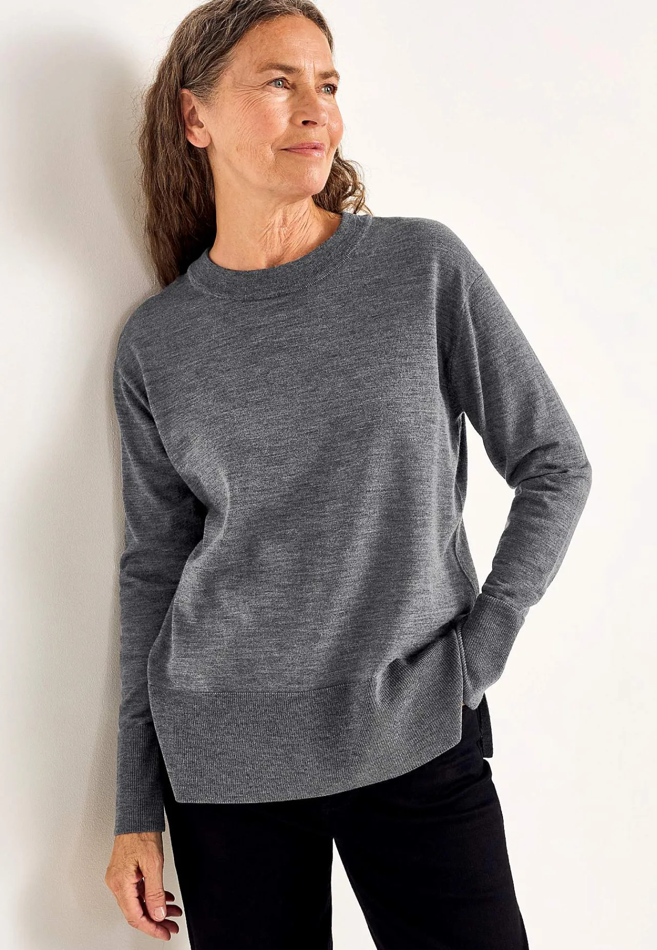 Tröja Premium i merinoull Tröjor & Cardigans|Stickat