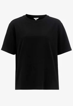 T-shirt i kraftig bomullstrikå Toppar & T-Shirts|Basplagg