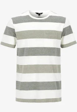 Outlet T-shirt med breda ränder Johannes T-Shirts & Pikétröjor|Plus Size
