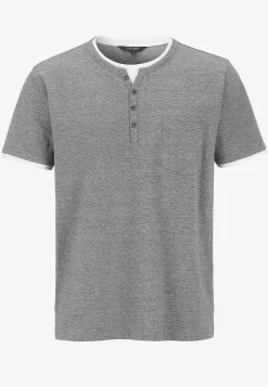 Sale T-shirt med knappslå T-Shirts & Pikétröjor|Plus Size