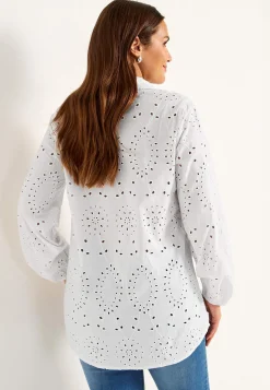 Online Tunika med brodyr Toppar & T-Shirts|Skjortor & Blusar