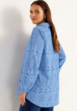 Online Tunika med brodyr Toppar & T-Shirts|Skjortor & Blusar
