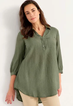 Clearance Tunika med struktur Tunikor|Plus Size