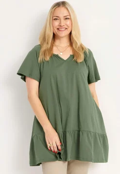 Hot Tunika med volang nertill Tunikor|Plus Size