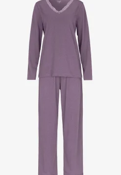 Hot Tvådelad pyjamas med spetskant Plus Size|Sov- & Myskläder