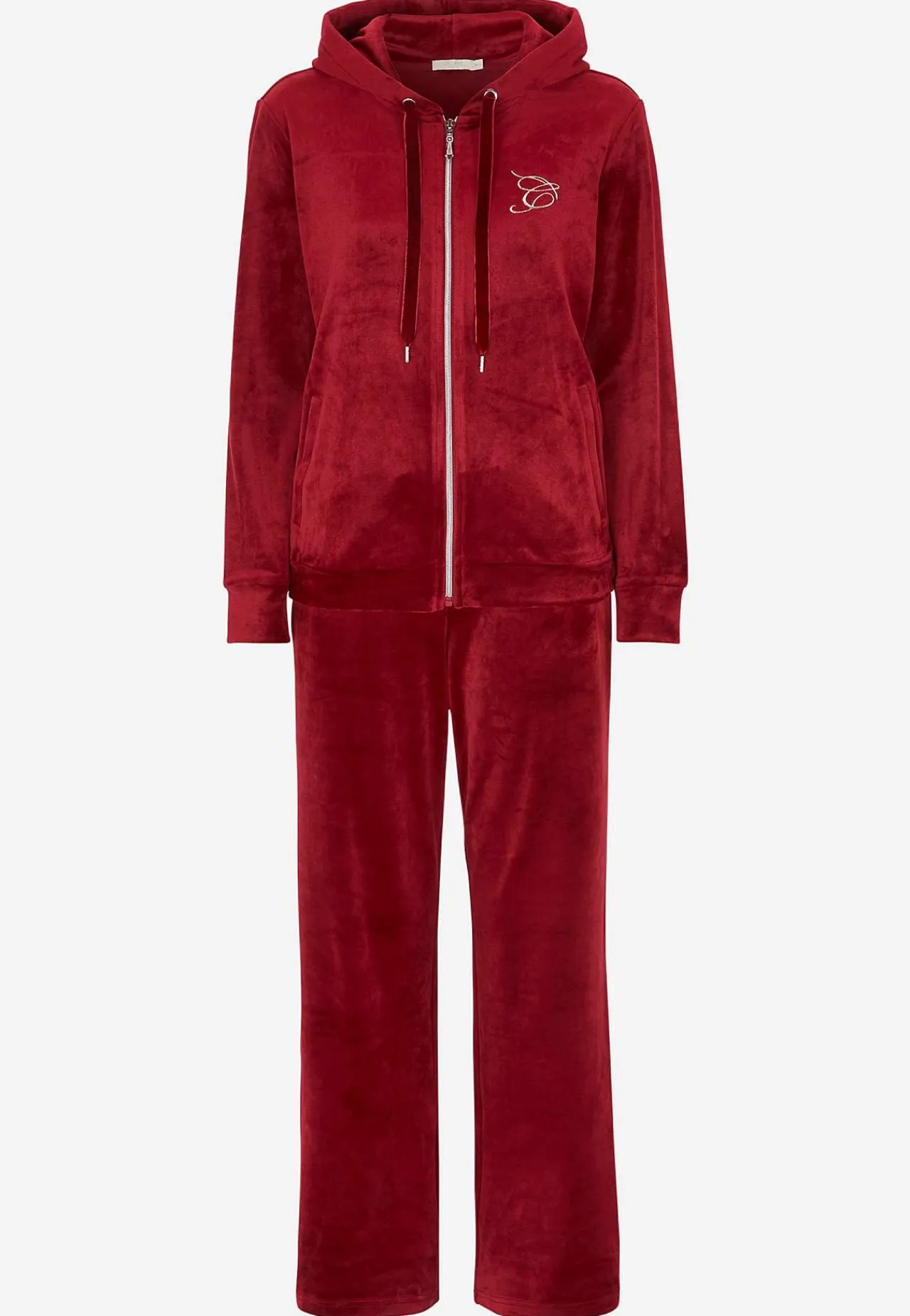 Online Tvådelat velourset Plus Size|Sov- & Myskläder