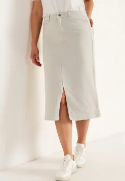 Outlet Twillkjol med slits Klänningar & Kjolar|Matchande Set