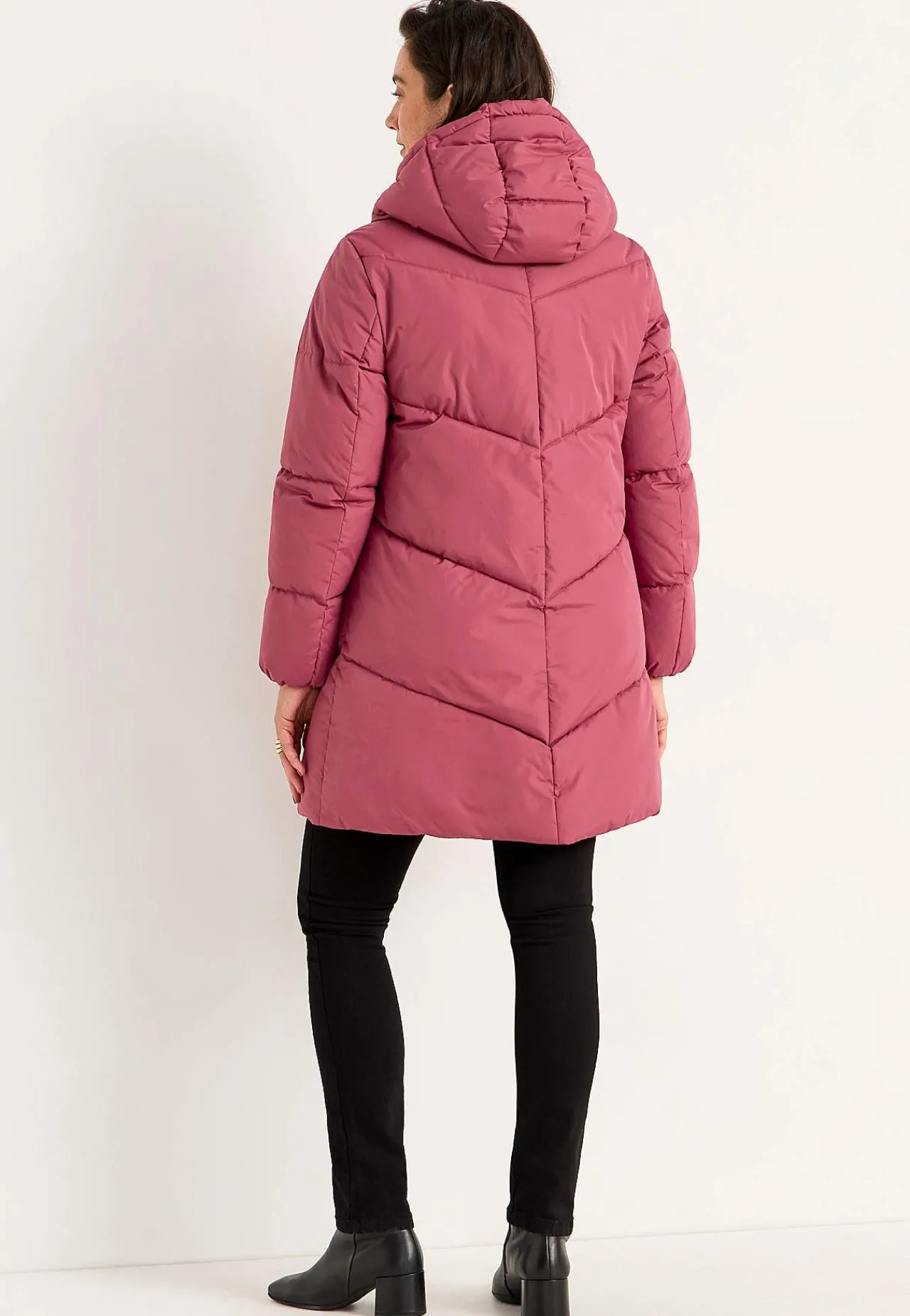 Varm jacka med fluffig vaddering Jackor & Kappor|Plus Size