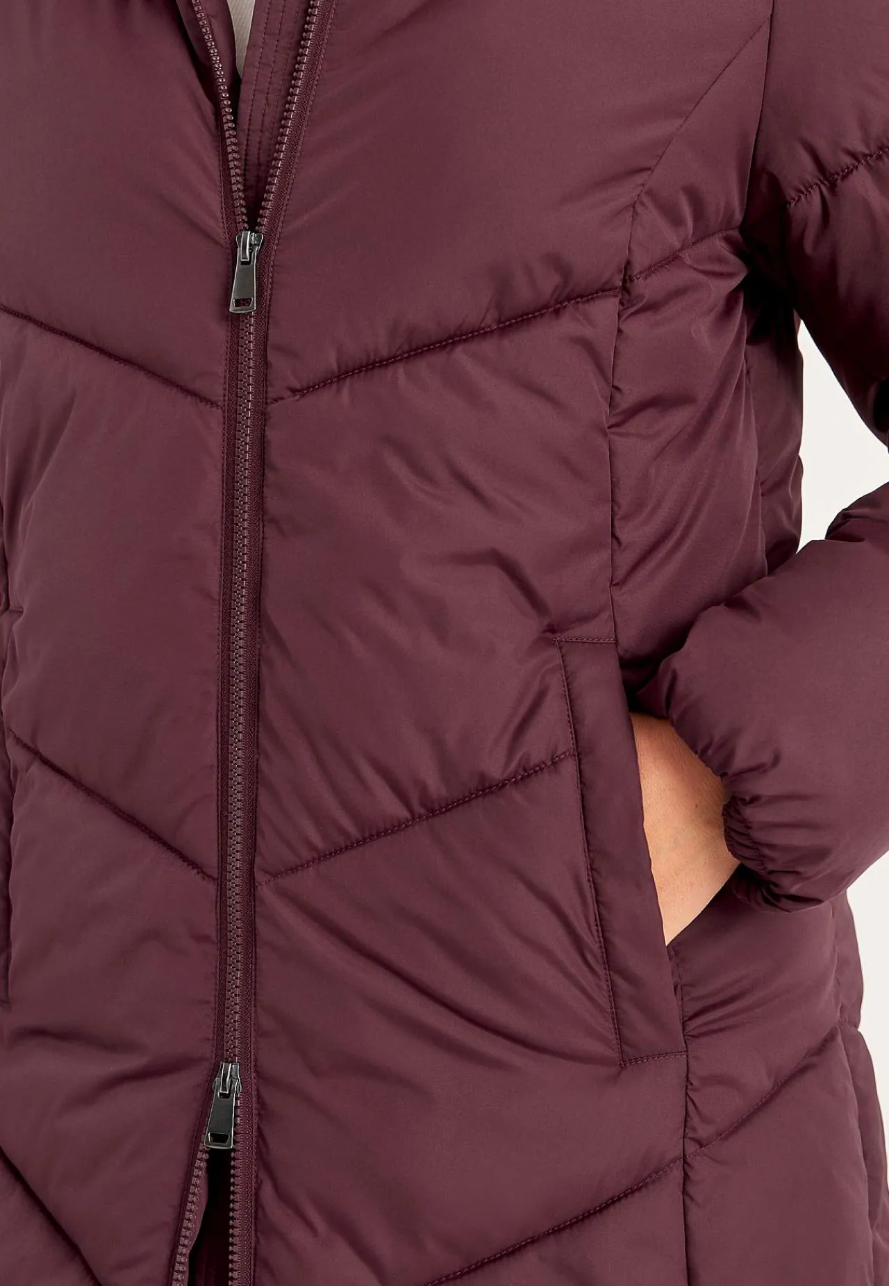 Varm jacka med fluffig vaddering Jackor & Kappor|Plus Size