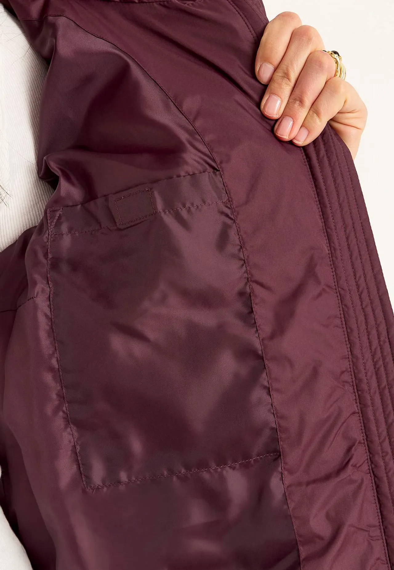 Varm jacka med fluffig vaddering Jackor & Kappor|Plus Size