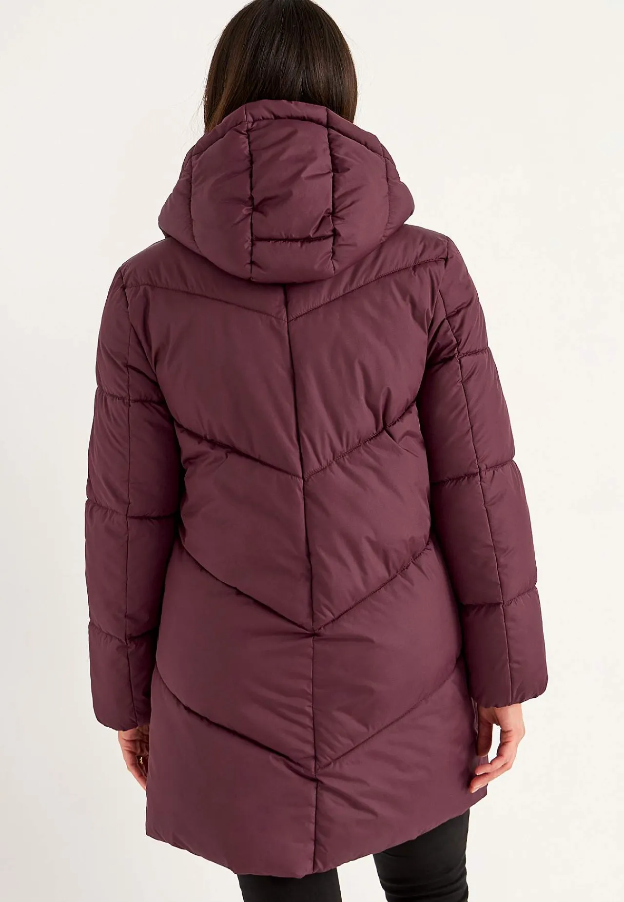 Varm jacka med fluffig vaddering Jackor & Kappor|Plus Size