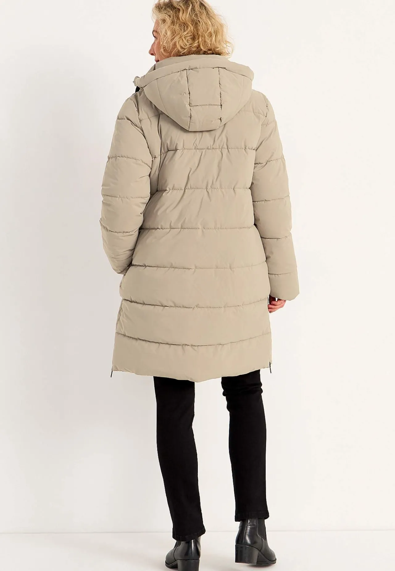 Hot Varm jacka med sidodragkedjor nertill Jackor & Kappor|Plus Size