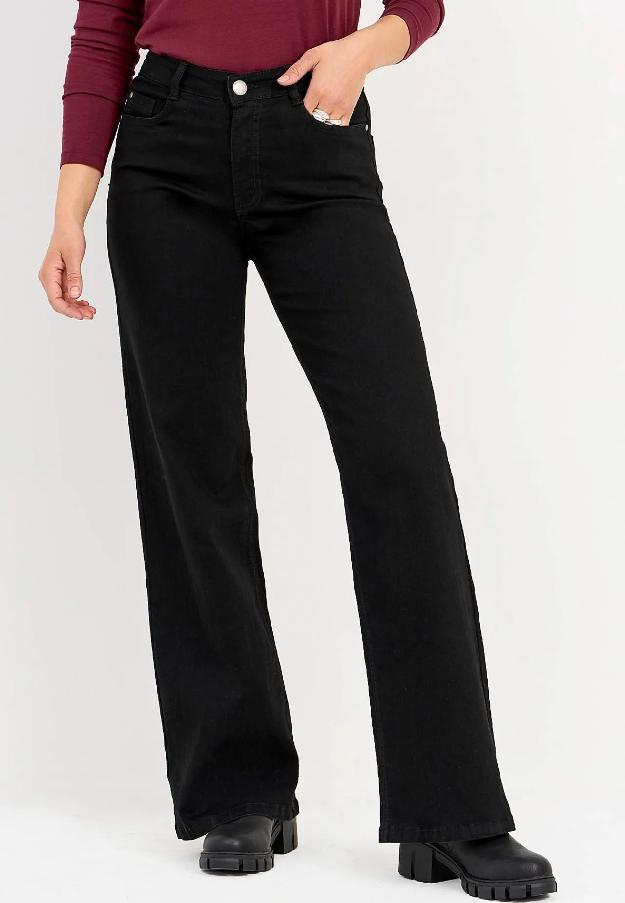Clearance Vida jeans med hög midja Renata Byxor|Jeans