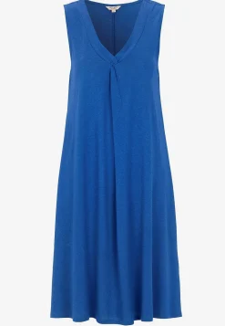 Clearance V-ringad, ärmlös trikåklänning Klänningar & Kjolar|Plus Size