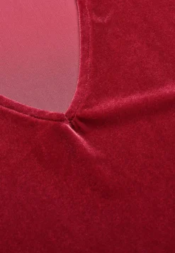 Online V-ringad sammetstopp Toppar & T-Shirts|Festkläder