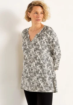 Discount V-ringad trikåtunika Tunikor|Plus Size