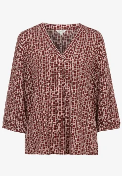 Online V-ringad, vävd blus Skjortor & Blusar|Plus Size