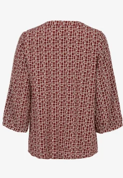 Online V-ringad, vävd blus Skjortor & Blusar|Plus Size