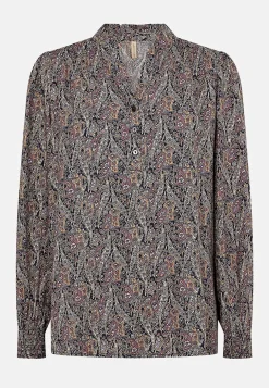 Hot Vävd blus med knappar Skjortor & Blusar