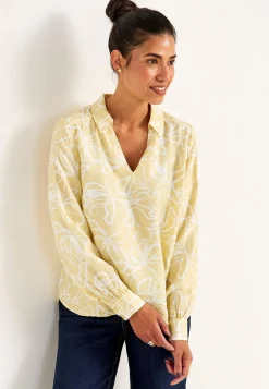 Outlet Vävd blus med vida ärmar Toppar & T-Shirts|Skjortor & Blusar