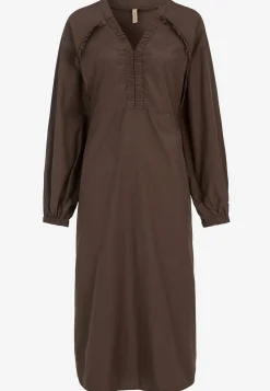Clearance Vävd klänning i poplin Klänningar & Kjolar