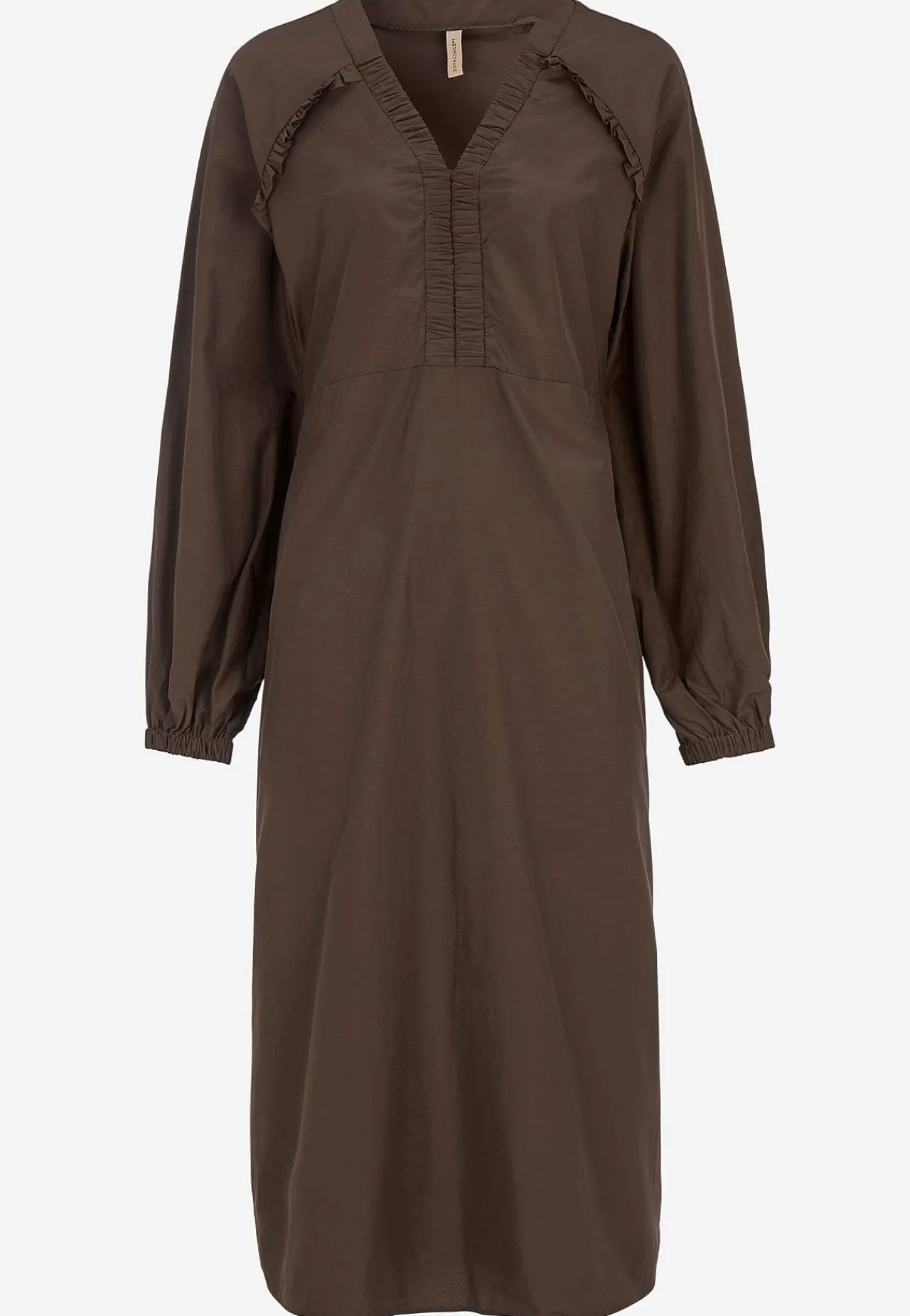 Clearance Vävd klänning i poplin Klänningar & Kjolar