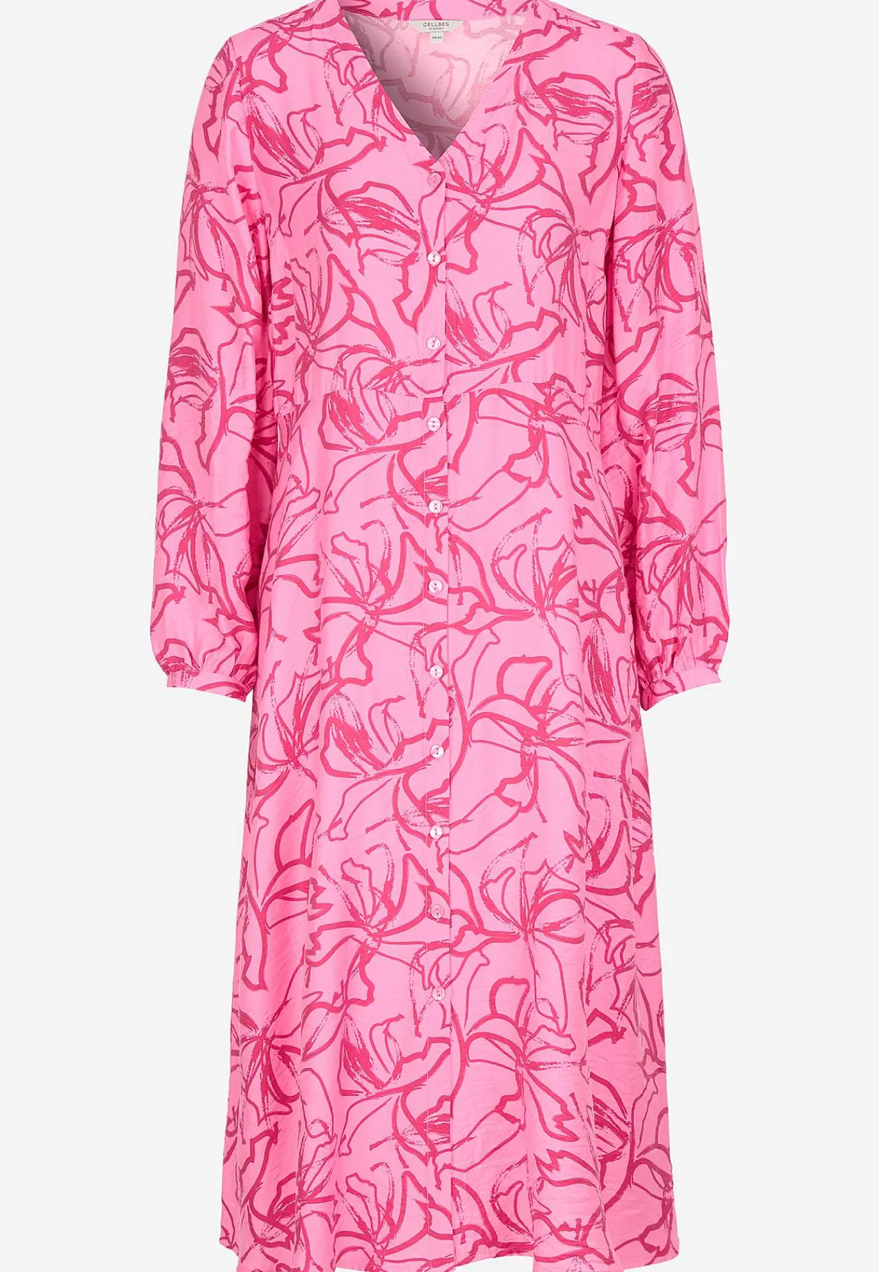 Clearance Vävd klänning med knappar Klänningar & Kjolar|Plus Size
