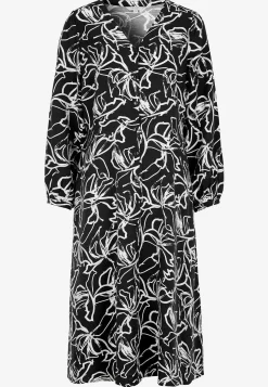Online Vävd klänning med knappar Klänningar & Kjolar|Plus Size