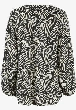 Outlet Vävd, mönstrad blus Skjortor & Blusar|Plus Size