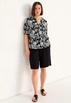 Clearance Vävd, mönstrad blus Toppar & T-Shirts|Skjortor & Blusar