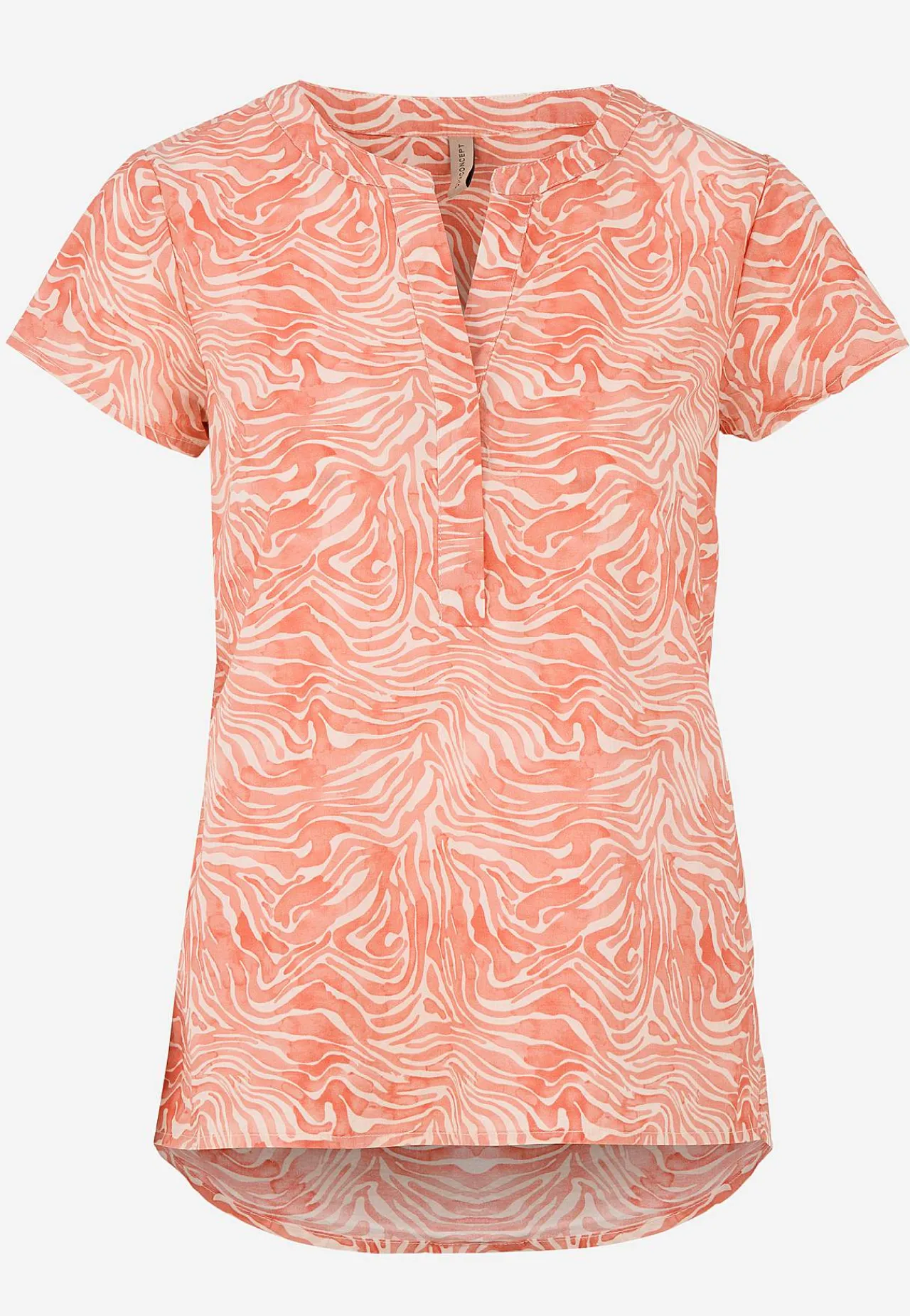 Outlet Vävd, mönstrad bomullsblus Toppar & T-Shirts|Skjortor & Blusar
