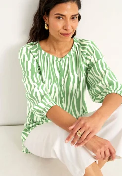 Sale Vävd, mönstrad tunika Tunikor|Plus Size