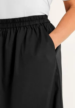 Vävd poplinkjol med fickor Klänningar & Kjolar|Plus Size